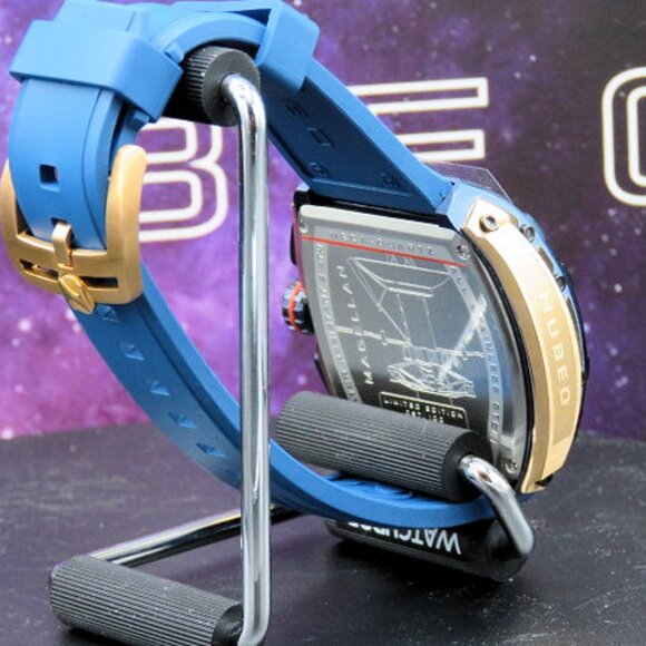 Nubeo Men's 48mm Magellan Chronograph Limited Edition Watch with Rubber Straps - Picture 8 of 14